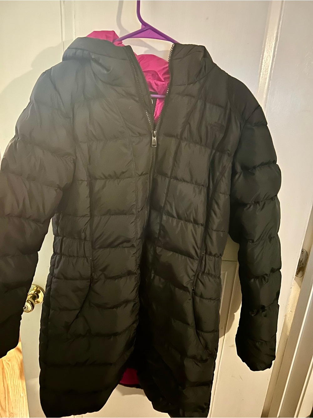 The North Face Women’s Black Long Puffer Coat Size XL